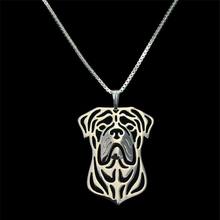 Fashion Alloy Pet Dog Necklaces Women Bull Mastiff Jewelry Necklaces For Lovers Drop Shipping 2024 - buy cheap