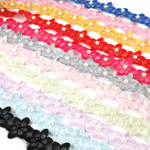 1yard Pearl Flower Soluble Organza Lace Ribbon Knitting Lace Trim Fabric DIY Handmade Patchwork Sewing Craft Supplies 2024 - buy cheap