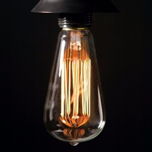 Antigo Edison lâmpada ST64 40 W incandescente luz Do Vintage lâmpada E27 220 V luz decorativa Levou Filamento da Lâmpada de iluminação tubos Edison 2024 - compre barato
