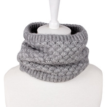 Women Man Winter Warmer Scarf Infinity Cable Knitted Neck Cowl Circle Collar Faux Fur Thick Loop Scarves AA10073 2024 - buy cheap