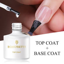 BORN PRETTY 10ml Clear No Wipe Top Coat Base Coat Gel Polish Soak Off UV Gel Tempered Strengthen Combination Nail Art Varnish 2024 - buy cheap