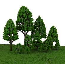 12Pcs Trees Model Train Railway Railroad Garden Park Forest Scenery 1:50-1:500 Layout Landscape 2.5-16cm 2024 - buy cheap