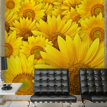 beibehang papel de parede Modern and simple smiley sunflower mural wallpaper TV background wallpaper non-woven fabrics 2024 - buy cheap