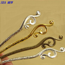 SEA MEW 23*160MM 3 Colors Vintage Style Metal Alloy Hair Sticks Bookmarks Jewelry For Women DIY Jewelry Making 2024 - buy cheap