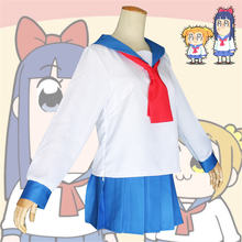 Disfraz de Poputepipikku para mujer, uniforme escolar épico, Anime, equipo Pop 2024 - compra barato