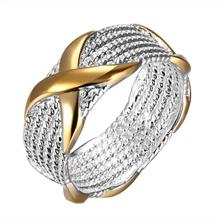 Anel feminino banhado a prata, x, joias, anel, anel, aneis, bague anelli, anel 2024 - compre barato