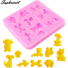 Sophronia-molde de silicone 3d com osso de cachorro, 1 peça de resina uv, joias decorativas, artesanato, flor, resina epóxi seca, m082 2024 - compre barato