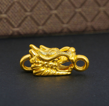 Fine Genuine Pure 999 24K Yellow Gold / 3D Dragon Heart Pendant / 1.8g 1PCS 2024 - buy cheap