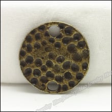 Pingentes vintage circular, pingentes antigos de bronze de liga de zinco para pulseira, colar diy, descobertas de joias de metal, 120 peças 2024 - compre barato