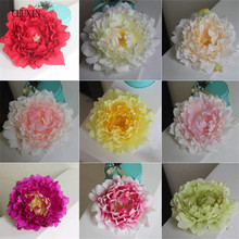 30 pçs flores artificiais peônia cabeças de flores diy fundo da parede da flor do casamento para festa em casa scrapbooking decoração flores falsas 2024 - compre barato