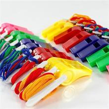 20Pcs Plastic Whistle & Lanyard School Soccer Sport Cheerleading Whistle Training Football Basketball Whistle Referee Whistle 2024 - buy cheap