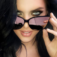 Leonlion-óculos de sol feminino com proteção uv400, óculos de sol com ponta quadrada, luxuoso, estilo olho de gato, feixe duplo, tamanho grande 2024 - compre barato