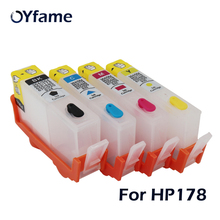 OYfame-cartucho de tinta recargable para impresora HP 178, recambio de tinta compatible con HP178, Photosmart 7515, B109a, B109n, B110a Plus, B210a, 4 Uds. 2024 - compra barato