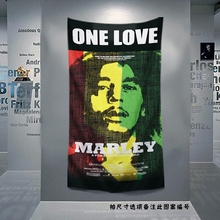 Retro Rock Music Cloth Art Flag Banner Bob Marley Jamaican Reggae Poster Tapestry Hanging Painting Background Decor a17 2024 - buy cheap