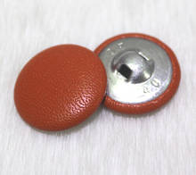 15-38mm Top Grade Flat Hole Leather Covered Button Round Button, Sewing Buttons for Craft, Garment Accessories 2024 - buy cheap