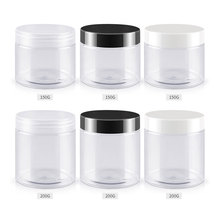 100g 150g 200g 250g X 40 Transparent Empty Cosmetic Cream Bottles Clear PET Jar Container For Packaging ,Skin Care Pots Tin 2024 - buy cheap