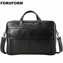 Elegance Business Men Briefcase Bag Genuine Leather 17 Inch Laptop Men's Office Handbag Casual Man Shoulder Bags Bolsa Maleta 2024 - buy cheap