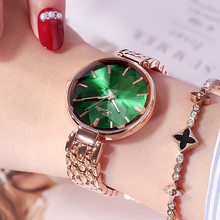 Super Lujo-relojes de esfera de diamante para mujer, elegante reloj de cuarzo informal, relojes de vestir de acero inoxidable, regalos para mujer 2024 - compra barato