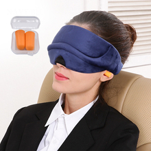 3D Sleep Mask Sleeping Aid Eye Mask Eyeshade Cover Eye Patch For Travel Rest Breathable Velvet Fabric Blindfold Bandage Eyepatch 2024 - buy cheap