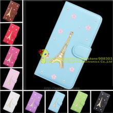 For Sony Z2 Case,Bling Bling Flowers Wallet Cover Diamond Leather Case For Sony Xperia Z2 2024 - buy cheap