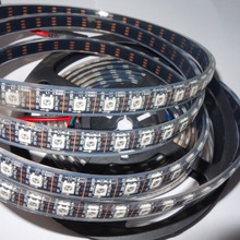 4m 74LEDs/m DC5V addressable WS2812B led pixel strip,74pcs WS2812B/M with 74pixels;BLACK PCB;IP68;epoxy resin filled in the tube 2024 - buy cheap