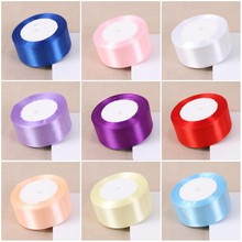 A Roll 4Cm Width 25Yards Length Satin Fabric Ribbon Wedding Party Home Decoration Handmade DIY Accessories Cake Box Gift Package 2024 - buy cheap