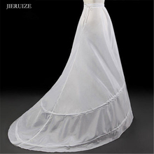 Jieruize saia de crinolina, 2 aro, linha a, vestido de casamento, acessórios 2024 - compre barato