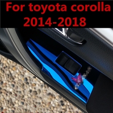 Para toyota corolla 2014-2018 Panel de Control de ventana interruptor de accionamiento de ventanilla cubierta embellecedores protectores decoración de coche accesorios de coche 2024 - compra barato