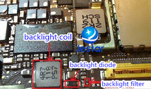 1sets/lot  backlight  diode V3 + backlight coil 4R7 + backlight filter L2200 for ipad 2 3 4 mini 2024 - buy cheap