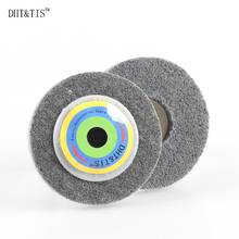 DHT&TIS 2 pieces 100*12*16mm Nylon Grinding Disc 7P 180# Flap Wheel for Metal Finish Wood Polishing on Angle Grinder 2024 - buy cheap