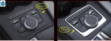 Yimaautotrims Auto Accessory Central Control Multimedia Button Cover Trim For Audi A4 B9 A5 Avant Allroad Quattro 2016 - 2020 2024 - buy cheap