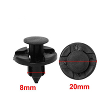 Black Mini 100Pcs for Nissan MudGuard Liner Fastener Rivet Push Clips Retainer 8mm Hole Dirtboard Bumper Buckle 2024 - buy cheap