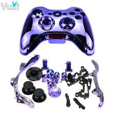 YuXi 8 colors Chrome Controller Shell Case for Xbox 360 Housing with Full set Buttons Analog Stick Bumpers 2024 - buy cheap