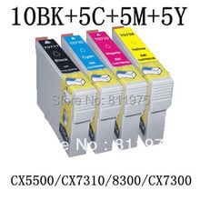 25PCS Free shipping  T0731N-T0734N compatible ink cartridge For EPSON Stylus TX100/TX101/TX200/TX209/TX110/TX210/TX300F printer 2024 - купить недорого