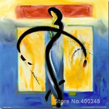 Abstract Painting modern canvas art for bath room Moved By the Music Hand painted High quality 2024 - buy cheap