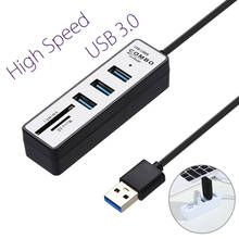 Kinganda Новый USB концентратор высокого качества 2 в 1 USB 3,1 OTG USB 3,0 концентратор сплиттер комбо высокоскоростной 3 порта и SD/TF кардридер #3 L0408 2024 - купить недорого