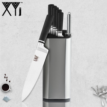 XYj  Japanese Stainless Steel Kitchen Knife 8" Paring Utility Santoku Chef Slicing Bread Knives Sharpener Bar Knife Holder 2024 - buy cheap