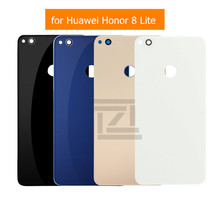 Задняя крышка батарейного отсека для Huawei Honor 8 Lite, задняя крышка корпуса для Huawei Honor 8 Lite, стеклянная задняя крышка, запасные части 2024 - купить недорого
