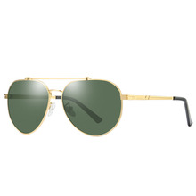 Винтажные двухлучевые Овальные Солнцезащитные очки для мужчин с металлической оправой, солнцезащитные очки для женщин, уличные очки, мужские очки Oculos Gafas 201919WD 2024 - купить недорого