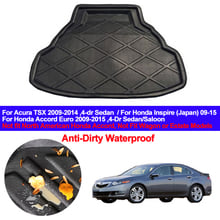 Car Rear Boot Cargo Liner Trunk Luggage Floor Mat Carpets Tray For Acura TSX Honda Accord Euro Inspire 2009 - 2014 2015 Sedan 2024 - buy cheap