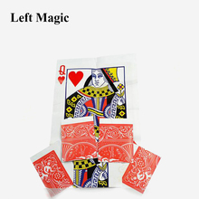 Открытка для магических трюков, восстановленная королева, 1 шт., реквизит для фокусов, открытка для сцены, реквизит для уличной магии, E3067 2024 - купить недорого