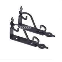 Hot sale 2pcs/lot European-style Iron Triangle Bracket Wall Right Angle Bracket Fixed Load Bearing Frame with Black / White 2024 - buy cheap