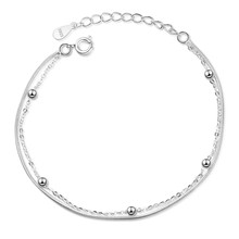 LUKENI-pulseras de plata de ley 925 para mujer, joyería de alta calidad, doble capa, oferta 2024 - compra barato