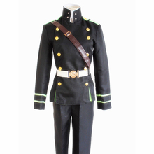 Brdwn-traje de Cosplay Seraph of The End Unisex, Yuichiro, Hyakuya, amy, uniforme (top + Pantalones + cinturón + faja de hombro) 2024 - compra barato