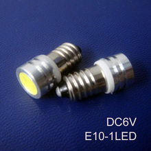 Luz indicadora led E10 de alta calidad, 6v, 0,5 W, 6,3 v, bombillas led E10, lámparas, luces, lámpara de señal Led E10, envío gratis, 10 unids/lote 2024 - compra barato