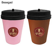 Besegad Cute Kawaii Soft Squishy Simulation Coffee Cup Toy Slow Rising for Children Adults Relieves Stress Anxiety Squishy 2024 - buy cheap