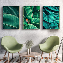 Lienzo de decoración original para el hogar, Pintura Artística de hoja, planta, arte de pared para pared de salón, pintura de decoración minimalista 2024 - compra barato