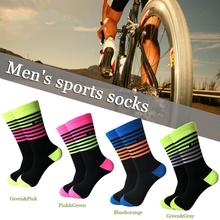 Новые летние мужские спортивные велосипедные носки для езды на велосипеде Дышащие носки для бега на открытом воздухе подходят для мужчин 2024 - купить недорого