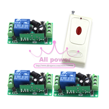 Interruptor de controle remoto sem fio 10a dc12v 1ch, interruptor com transmissor rf branco, controle de porta, janela, lâmpada, porta de garagem, interruptor elétrico rf