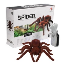 Kid Gift Remote Control Scary Creepy Soft Plush Spider Infrared RC Tarantula Toy 2024 - buy cheap